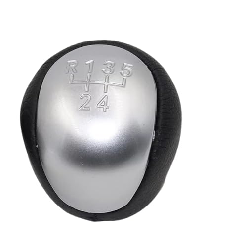 Schaltknäufe Für Hyundai I30 Für Elantra Für Touring 5 Geschwindigkeit Getriebe Shifter Knob Stick Hebel Griff Auto Schaltknauf(Silber) von Hguvsjd