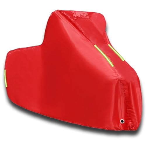 HhYyLr Motorrad Schutzhülle für Aprilia SXR 50 2021-2024,Motorradgarage wasserdichte Motorradabdeckung Winddicht UV Beständiges Motorrad Abdeckplane Roller Zubehör(Red) von HhYyLr