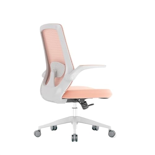 Computer-Gaming-Stuhl Computerstuhl mit hoher Rückenlehne aus Netzstoff, Drehsitz for Zuhause, Arbeitszimmer, verstellbare Armlehnen und ergonomisches Design, Bürostuhl, Schreibtischstühle mit dickem von Hhaoran-9868