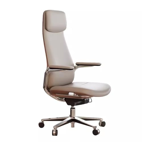 Computer-Gaming-Stuhl Schreibtischstuhl aus Leder mit hoher Rückenlehne for zu Hause, for Erwachsene, die arbeiten, studieren, Schreibtischstuhl mit gepolsterten, hochklappbaren Armlehnen, verstellbar von Hhaoran-9868