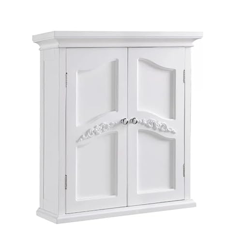 Hhaoran-9868 Medizinschrank mit Spiegel Home Wandschrank aus Holz mit 2 Regalen, weißer Aufbewahrungsschrank, Badezimmerschrank Badezimmerschrank zur Wandmontage Hhaoran-9868 Medizinschrank mit Spiegel Home Wandschrank aus Holz mit 2 Regalen, weißer Aufbewahrungsschrank, Badezimmerschrank Badezimmerschrank zur Wandmontage von Hhaoran-9868