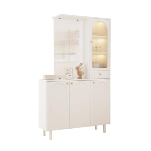 Hhaoran-9868 Sideboard-Buffetschrank Sofa Sideboard Eingangsschrank Wohnzimmer Foyerschrank Eingangsschuhschrank Dreitüriger Weinschrank Integrierter Trennschrank Buffetschrank(120cm,Right) von Hhaoran-9868