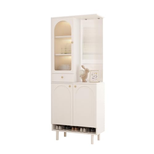 Hhaoran-9868 Sideboard-Buffetschrank Wohnzimmer Eingangsbereich Schrank Sofa Sideboard Foyer Schrank Eingang Schuhschrank Weinschrank Integrierter Trennwandschrank Buffetschrank(Left) von Hhaoran-9868