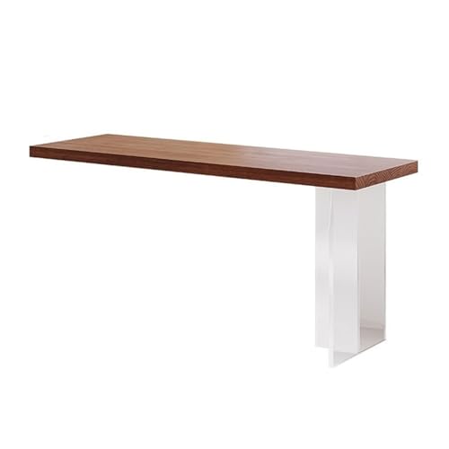 Hhaoran-9868 Studiertisch Schreibtisch Moderner Schreibtisch im schlichten Stil, Laptoptisch, DIY-Tisch, Acryl-Tischbeine auf Einer Seite Gaming-PC-Arbeitstisch(S) von Hhaoran-9868