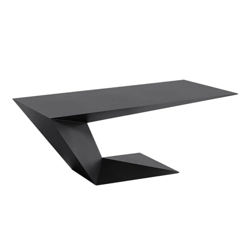 Hhaoran-9868 Studiertisch Schreibtisch Schwarzer Büroschreibtisch, moderner Schreibtisch aus Holz mit stabilem Rahmen Gaming-PC-Arbeitstisch(XL) von Hhaoran-9868