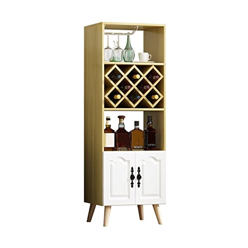 Hhaoran-9868 Weinkeller, kleiner Weinkeller für Wohnzimmer, Bodenaufbewahrung, Weinregal, Restaurant, Weinregal, Haus, freistehende Weinregale und Weinschränke (Größe: L) von Hhaoran-9868