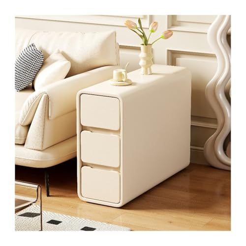 Sideboard-Buffetschrank Ultraschmales Sofa-Sideboard, Beistelltisch, Aufbewahrungsschrank, Wohnzimmer-Seitenschrank, modernes, schlichtes Sofa neben leichtem Luxusschrank Buffetschrank(Beige) von Hhaoran-9868