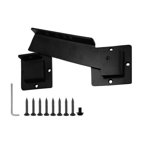 22,9 cm robustes Klapptorschloss mit Vorhängeschloss Loch – HhdvdyWgd Stahltürriegel für Holzzaun, Schuppen, Scheune & Doppeltore – Sicherheitsverriegelungsset für den Außenbereich (22,9 cm) von HhdvdyWgd