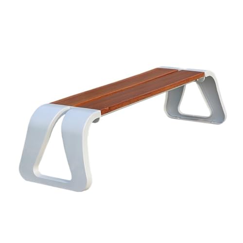 Hhmmei2024-23 Außenbereich Dunkelbraun Parkstuhl Gartenbank Doppel Ruhe Rückenlehne Bank Outdoor Freizeit für Terrasse & Balkon(Groß) von Hhmmei2024-23