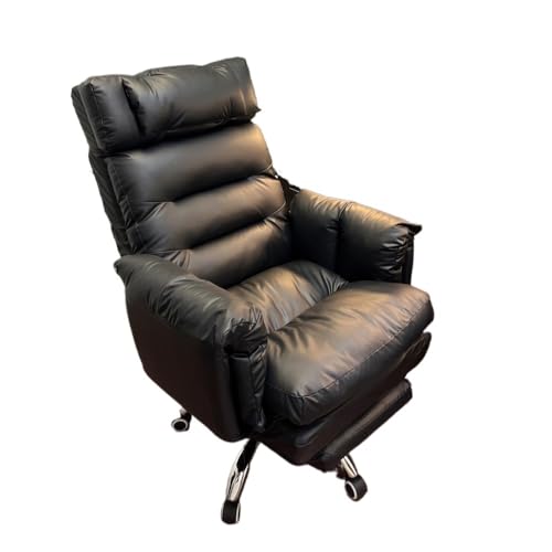 Hhmmei2024-23 Ergonomischer Schreibtischstuhl Luxus-Bürostuhl aus Leder, Verstellbarer Chefsessel for das Home Office, bequemer Computer-Sofastuhl Bürostuhl von Hhmmei2024-23