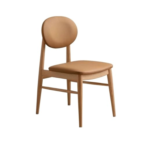 Hhmmei2024-23 Küchen-Esszimmerstuhl Beistellstuhl Mid Century Modern gepolsterter Esszimmerstuhl mit Holzbeinen for Küche, Wohnzimmer, Esszimmer Wohnzimmerstuhl(Orange) von Hhmmei2024-23