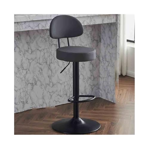 Hhmmei2024-23 Küchenhocker Barstuhl Mode Haushalt Hohe Hocker Lift Kassierer Hohe Stuhl Drehhocker Front Barhocker Kommerziellen Runde Hocker Drehstuhl Barhocker(Grigio) von Hhmmei2024-23