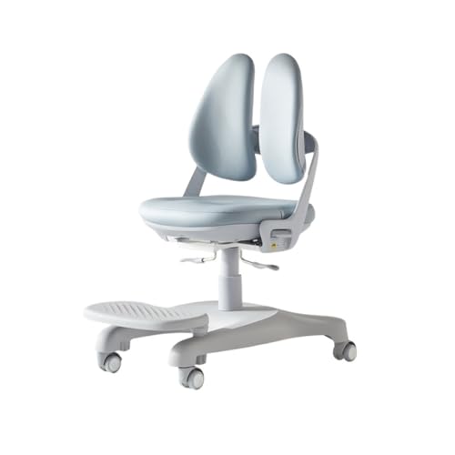 Hhmmei2024-23 Lernstühle für Kinder Ergonomischer Kinder-Bürostuhl, Computerstuhl, Lordosenstütze, komfortabler Home-Office-Kinderschreibtischstuhl Schreibarbeitsstuhl(Blue) von Hhmmei2024-23