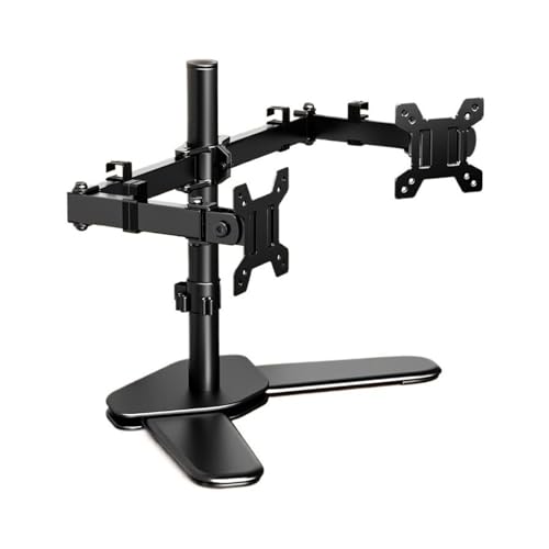 Hhmmei2024-23 Monitorständer Dual-Monitor-Tischständer, freistehende Monitorhalterung for 2 Bildschirme bis zu 27 Zoll, vollständig Verstellbarer Dual-Monitorständer mit max. VESA 100 x 100 mm Hhmmei2024-23 Monitorständer Dual-Monitor-Tischständer, freistehende Monitorhalterung for 2 Bildschirme bis zu 27 Zoll, vollständig Verstellbarer Dual-Monitorständer mit max. VESA 100 x 100 mm von Hhmmei2024-23