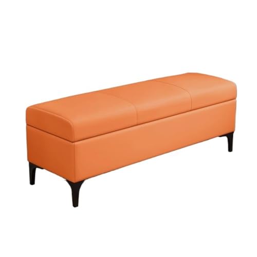 Hocker am Bettende Schuhbank for den Eingangsbereich, Garderobenbank for den Eingangsbereich, Sofabank for das Wohnzimmer, langes Bett, Bett-Endbank, Aufbewahrungsbank for das Schlafzimmer(Orange) von Hhmmei2024-23