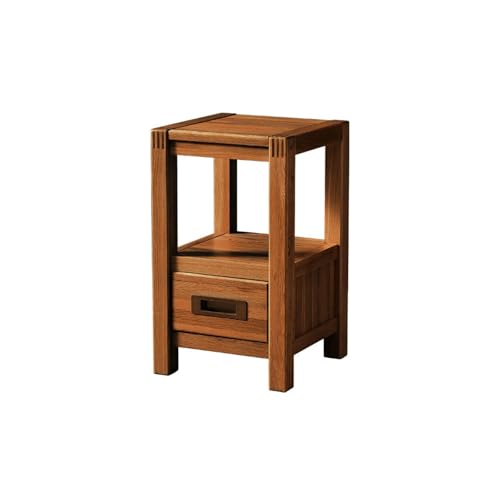 Modern Aufbewahrungsschrank aus Massivholz mit Schubladen in Braun. Kleiner Schrank for Wohnzimmer, Schlafzimmer, Arbeitszimmer, for Bücher, Lampen usw. Schlafzimmer(Groß) von Hhmmei2024-23