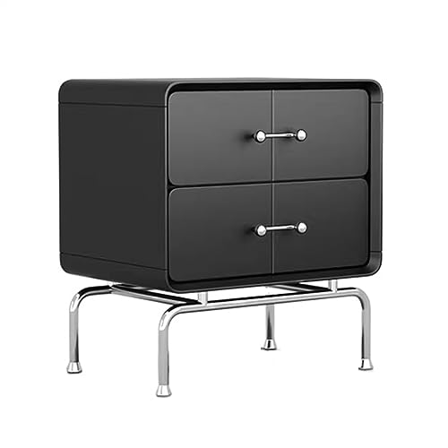 Modern Nachttisch Schwarz Minimalistischer Kleiner Aufbewahrungs-Nachttisch for den Haushalt Doppelschublade Edelstahlgriff Nachttischmöbel mit großer Kapazität Schlafzimmer Modern Nachttisch Schwarz Minimalistischer Kleiner Aufbewahrungs-Nachttisch for den Haushalt Doppelschublade Edelstahlgriff Nachttischmöbel mit großer Kapazität Schlafzimmer von Hhmmei2024-23