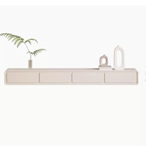 TV-Ständerschrank Schwebender 78,7/86,6-Zoll-TV-Schrank mit Schubladen, wandmontiertes Entertainment-Center mit Stauraum und offenem Regal, Medienkonsolen-Tischständer for Wohnzimmer, Schlafzimmer, Cr TV-Ständerschrank Schwebender 78,7/86,6-Zoll-TV-Schrank mit Schubladen, wandmontiertes Entertainment-Center mit Stauraum und offenem Regal, Medienkonsolen-Tischständer for Wohnzimmer, Schlafzimmer, Cr von Hhmmei2024-23