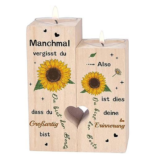 Hochzeitsgeschenke für Brautpaar, Herzförmiger Kerzenhalter Geschenke Hochzeit für Paare, Mr und Mrs Verlobungsgeschenk für Beide, Geschenkideen für Hochzeit, Valentinstag,Jubiläumsgeschenk (D) von Hhxmin