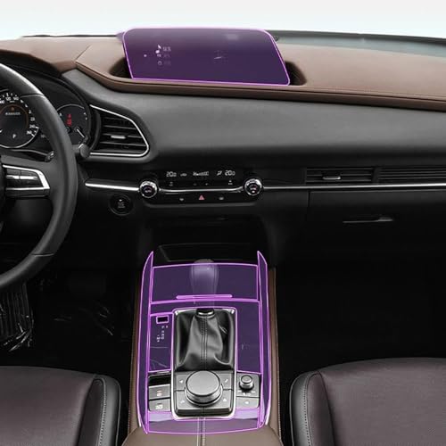 HhyY6LL Auto Interior TPU schutzhülle Film Anti-Scratch Zubehör Für Mazda CX-30 2020 2021 2022 2023,Mittelkonsole Kratzfest Reparatur TPU Schützen Folie von HhyY6LL