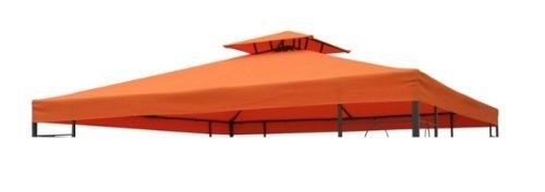 WASSERDICHT Pavillondach terracotta 2,98x2,98m Dach Pavillon Pavillion NEU WASSERFEST von Hi-Co