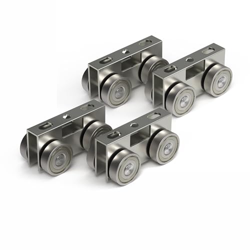 Hi Flame Leichter Rollwagen mit 4 Rädern, einfache Bolzenmontage für die Verwendung mit 4,8 cm breiten und allen 3,8 cm oder höheren Strebenkanälen (4) von Hi Flame