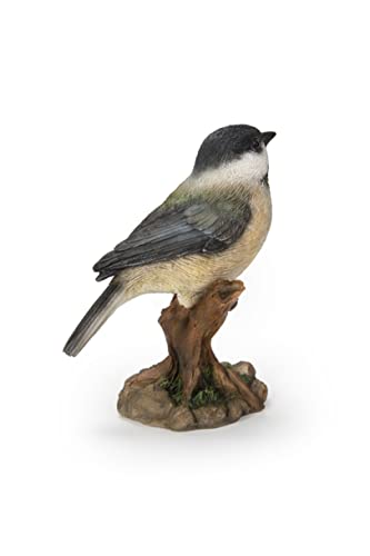 Hi-Line Geschenk Verschiedene Vogel auf Stumpf Statuen (Chickadee), Gartenfigur Dekofiguren Garten von Hi-Line Gift Ltd