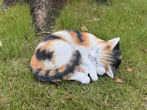 Hi-Line Gift Ltd. Gartenstatue schlafende Calico-Katze von Hi-Line Gift Ltd.