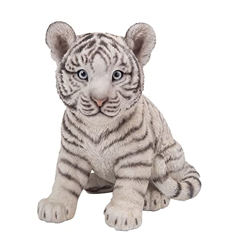 Hi-Line Gift Ltd. Sitzender weißer Tiger-Würfel. von Hi-Line Gift Ltd