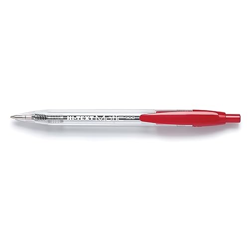 Hi-Text 900 Matic Druckkugelschreiber, 1 mm, Rot, 24 Stück von Hi-Text