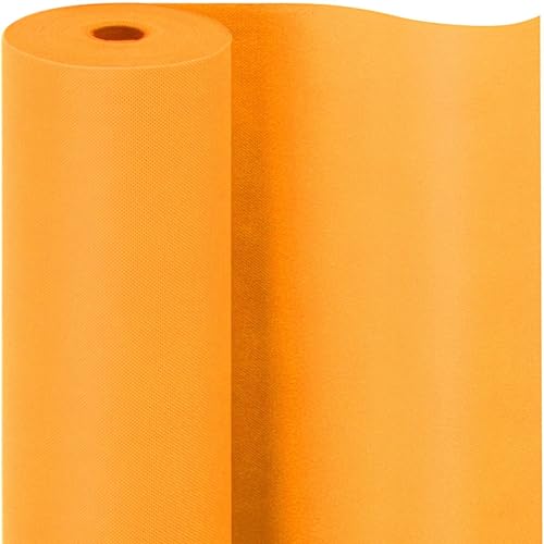 Tischdeckenrolle,Orange,1.18 x 25m,1 Rolle Tischdecke,Einweg Vlies Stoffähnlich,ideal für Jede Party,Hochzeit,Geburtstagsfeier,Gastronomie,Größe und Farbe nach Wahl von HiBeauty PRO