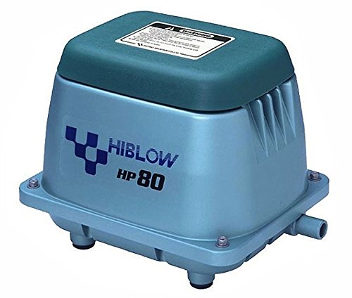 HiBlow HP-80 Komplettpaket m. Verteiler, Schlauch und Luftsteinen 80 L/min. 71W von HiBlow