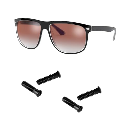 Ersatzschrauben für Ray Ban RB4147 BR4184 RB4190 RB4175 Sonnenbrillen-Reparaturset (4er-Set), Schraubendreher (schwarz) von HiCycle2