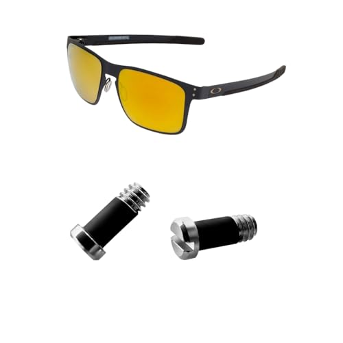 HiCycle2 Ersatzschrauben für Oakley Holbrook Metal OO4123 Sonnenbrillen-Reparatur-Set (2er-Set), Schraubendreher (Silber) von HiCycle2
