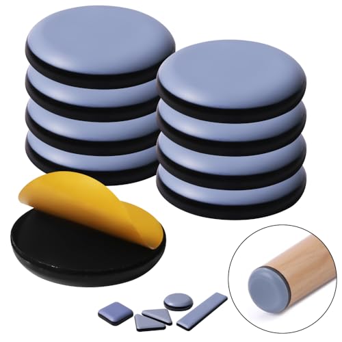 Teflongleiter Selbstklebend Profi Möbelgleiter/Teppichgleiter PTFE Rund&Quadratisch (8, kreisförmig,40mm) von HiCycle2