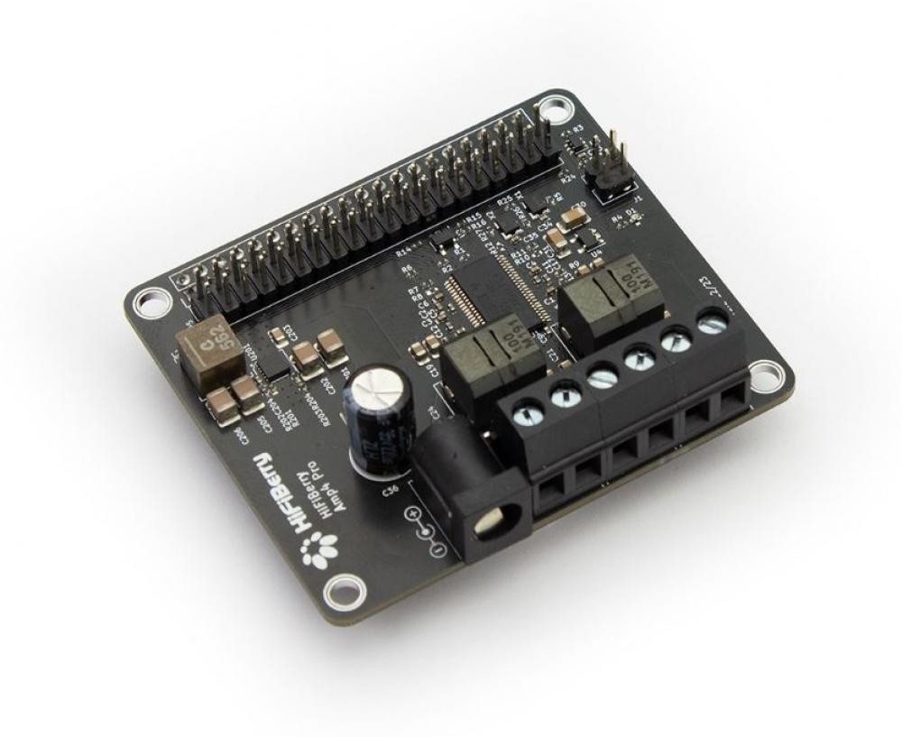 HiFiBerry Audio-Board HiFiBerry Amp4 Pro, Class-D Verstärker, 44.1-192kHz, 4-8 Ohm, für von HiFiBerry