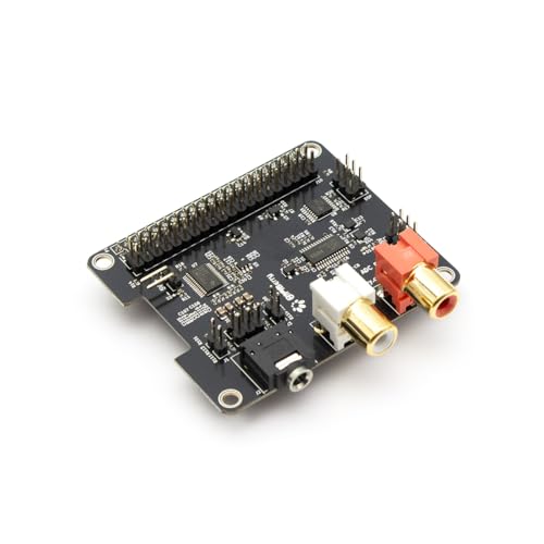 HiFiBerry DAC2 ADC Pro Audio Board, 192kHz, 112dB DAC SNR, 110dB ADC SNR, DSP Add-on kompatibel von HiFiBerry