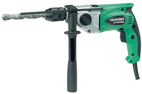 HIKOKI Schlagbohrschrauber DV20VB2(S) (790 Watt, 230 V, 2 Gang, Bohren-Ø: Beton 20 mm, Stahl 13 mm, Holz 40 mm, Schnellspannbohrfutter mit Arretierung, Koffer, Tiefenanschlag) von HIKOKI