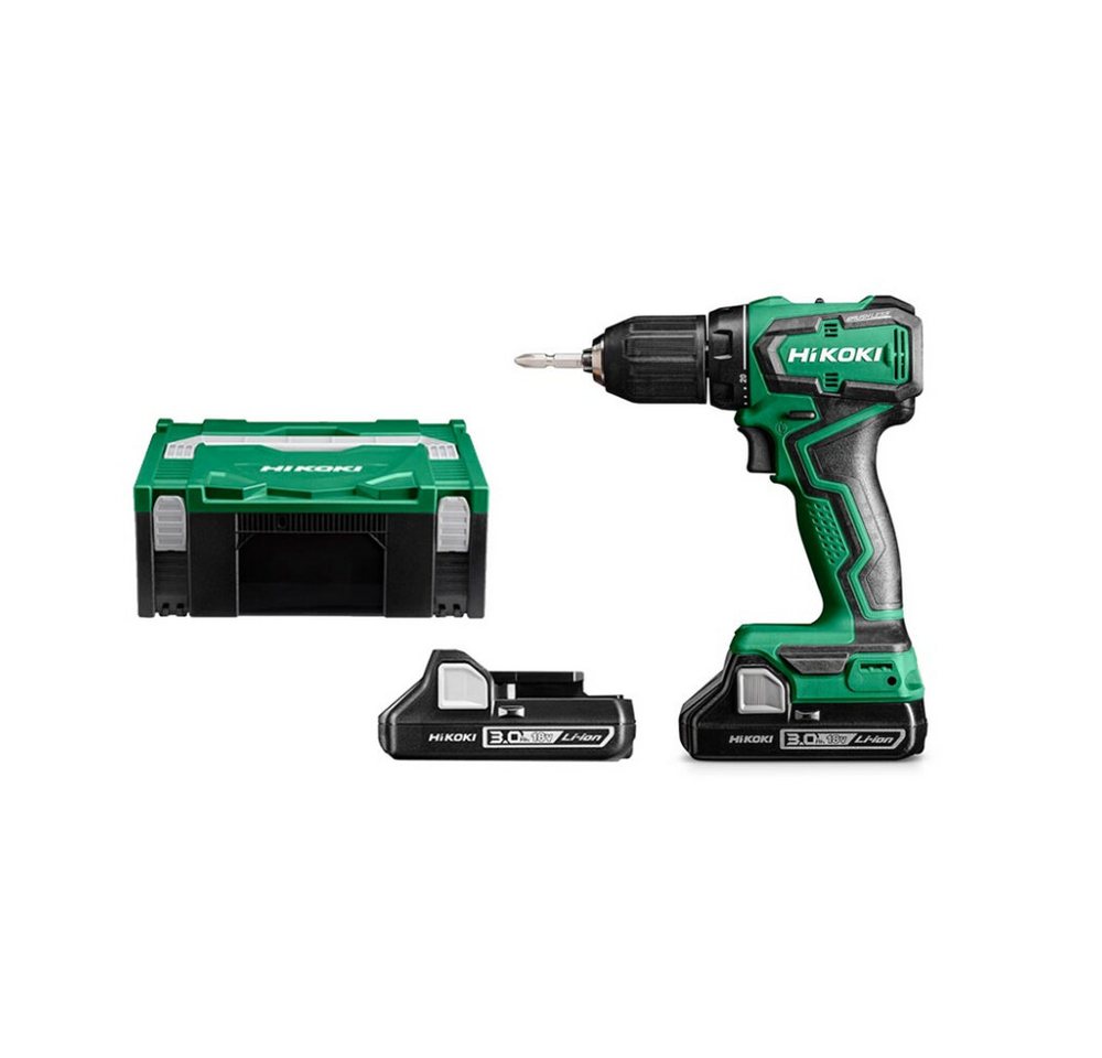 HiKOKI Schraubendreher Akku-Bohrschrauber, 18V, 55 Nm, HSC II-Koffer, inklusive Zubehör, 2 x, (1 St) von HiKOKI