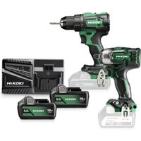 HiKOKI Combo-Kit Akku-Bohrschrauber + Schlagschrauber KC18DE-1 + 2x Akkus BSL1850MA HiKOKI Combo-Kit Akku-Bohrschrauber + Schlagschrauber KC18DE-1 + 2x Akkus BSL1850MA von HiKOKI