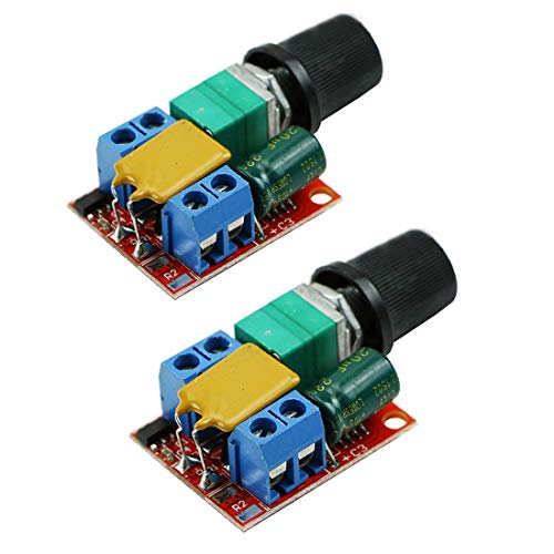 HiLetgo 2 Stück DC Motor PWM Speed Controller 3V 6V 12V 24V 35V Speed Control Switch Mini LED Dimmer DC 3V - 35V 5A 90W HiLetgo 2 Stück DC Motor PWM Speed Controller 3V 6V 12V 24V 35V Speed Control Switch Mini LED Dimmer DC 3V - 35V 5A 90W von HiLetgo