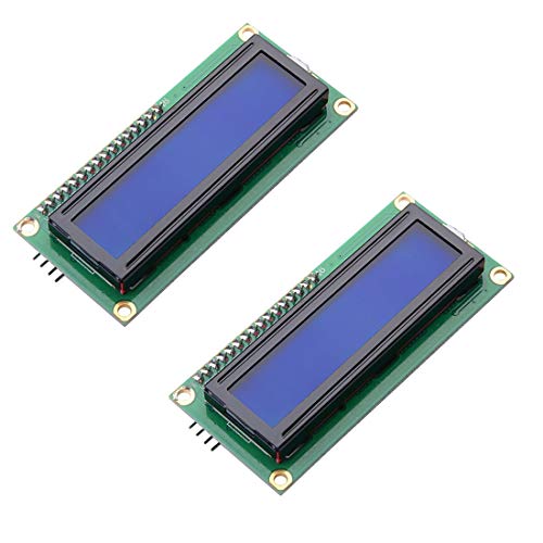HiLetgo 2 Stück IIC/I2C/TWI/SPI serielle Schnittstelle 1602 LCD Display Modul mit Blue Backlight Controller Character für Arduino Uno R3 Mega 2560 von HiLetgo