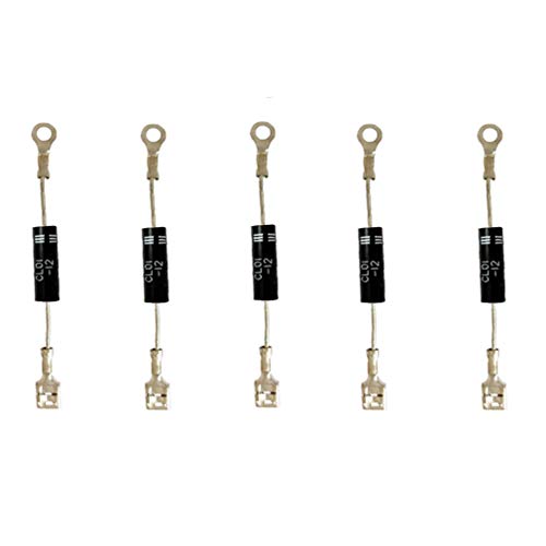HiLetgo 5 Stück CL01-12 Diode Microwave Oven Induction Cooker High Voltage Microwave Diode 12kV 350mA Diode Rectifier HVM12/T3512/512TH HiLetgo 5 Stück CL01-12 Diode Microwave Oven Induction Cooker High Voltage Microwave Diode 12kV 350mA Diode Rectifier HVM12/T3512/512TH von HiLetgo