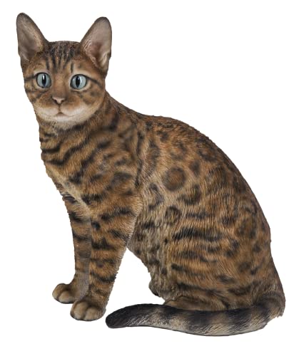 HiLine Gift Ltd. Sitzende Bengal-Katze, Braun von Hi-Line Gift Ltd