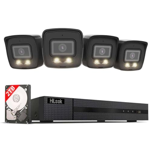 HiLook by HIKVISION PoE Überwachungskamera Set Außen, 4 x 8MP/4K Bullet Kameras mit SD-Karten-Slot, Hybrid Light Nachtsicht Farbe & IR, KI Person-/Fahrzeugerkennung, 8CH NVR 4K, 2TB HDD, App-Steuerung HiLook by HIKVISION PoE Überwachungskamera Set Außen, 4 x 8MP/4K Bullet Kameras mit SD-Karten-Slot, Hybrid Light Nachtsicht Farbe & IR, KI Person-/Fahrzeugerkennung, 8CH NVR 4K, 2TB HDD, App-Steuerung von HiLook