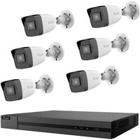 HiLook IK-6288BH-MH/P IK-6288BH-MH/P LAN IP-Überwachungskamera-Set 8-Kanal mit 6 Kameras 3840 x 216 von HiLook