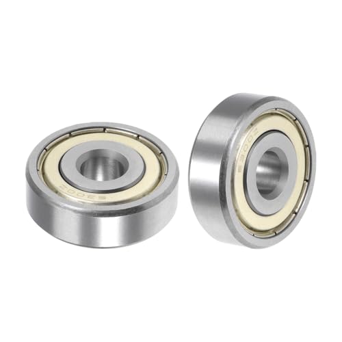 HiPicco 6300ZZ Rillenkugellager, ID I.D. = 10 mm, Außendurchmesser = 35 mm, Dicke = 11 mm, doppelt geschirmtes Kugellager, vorgeschmierter Chromstahl, Z2-Hebel, 2 Stück von HiPicco