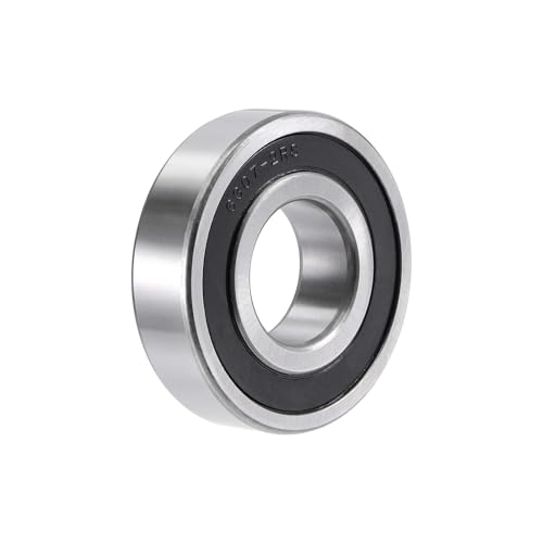 HiPicco 6307-2RS Rillenkugellager, ID I.D. = 35 mm, Außendurchmesser = 80 mm, Dicke = 21 mm, doppelt gummidichtetes Kugellager, vorgeschmierter Chromstahl, Z2-Hebel von HiPicco