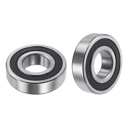 HiPicco 6308-2RS Rillenkugellager, ID I.D. = 40 mm, Außendurchmesser = 90 mm, Dicke = 23 mm, doppelt gummidichtetes Kugellager, vorgeschmierter Chromstahl, Z2-Hebel, 2 Stück von HiPicco