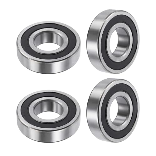 HiPicco 6308-2RS Rillenkugellager, ID I.D. = 40 mm, Außendurchmesser = 90 mm, Dicke = 23 mm, doppelt gummidichtetes Kugellager, vorgeschmierter Chromstahl, Z2-Hebel, 4 Stück von HiPicco
